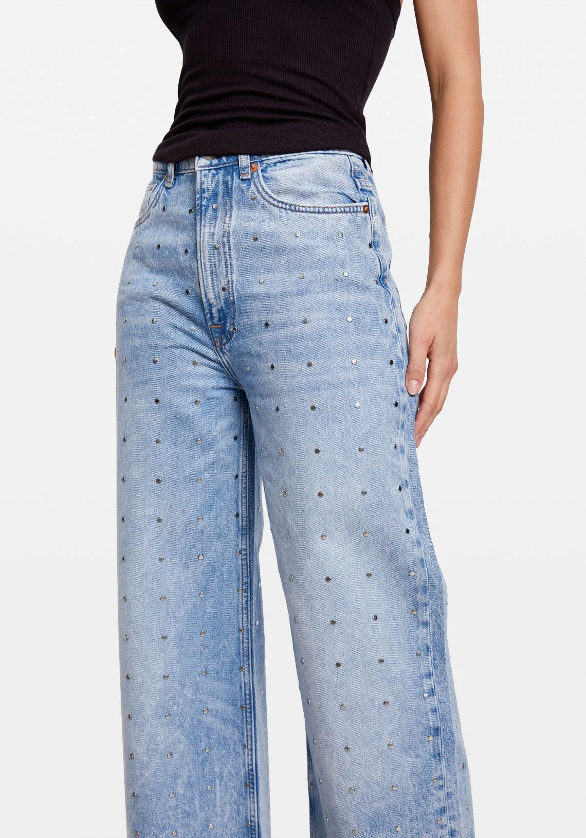 SHELLY JEANS FROZEN STUD