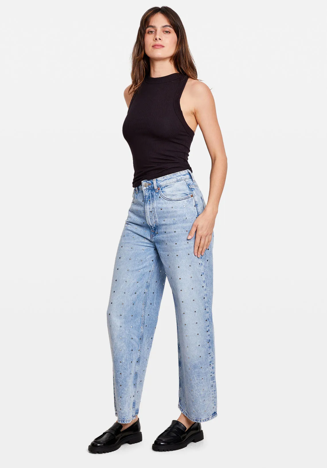 SHELLY JEANS FROZEN STUD