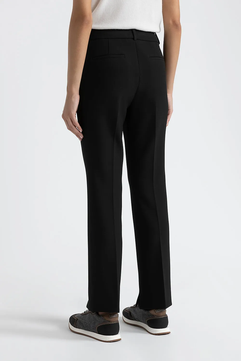 Stretch viscose-cotton trousers