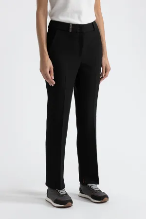 Stretch viscose-cotton trousers