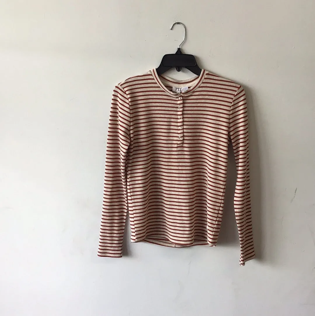 Striped Waffle Henley 5020