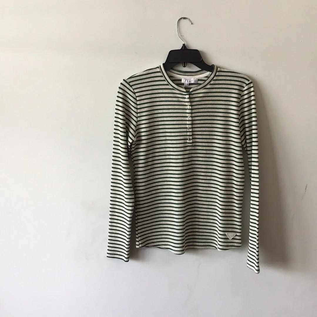 Striped Waffle Henley 5020