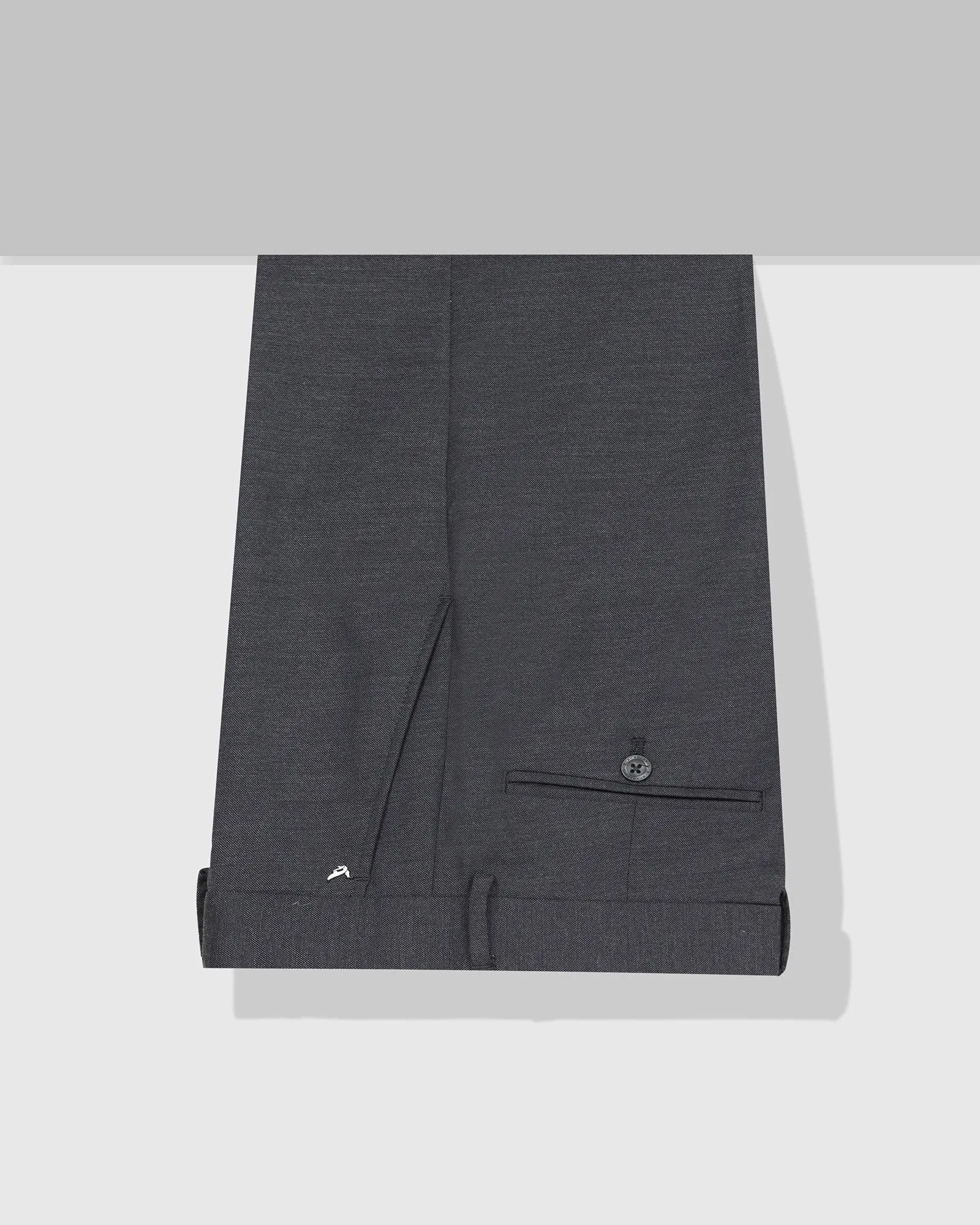 Super Slim Phoenix Formal Charcoal Solid Trouser - Hurricane