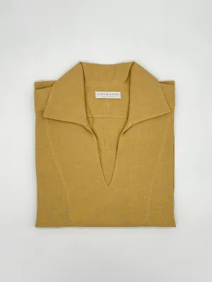 THE LINEN CAPRI SHIRT | GOLD