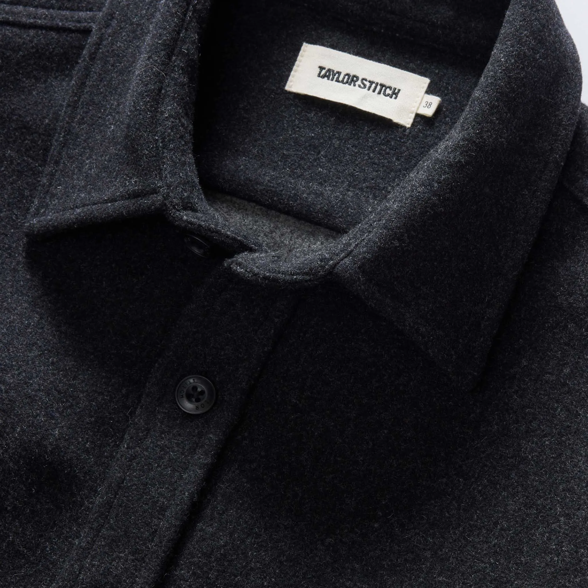 The Maritime Shirt Jacket in Heather Charcoal