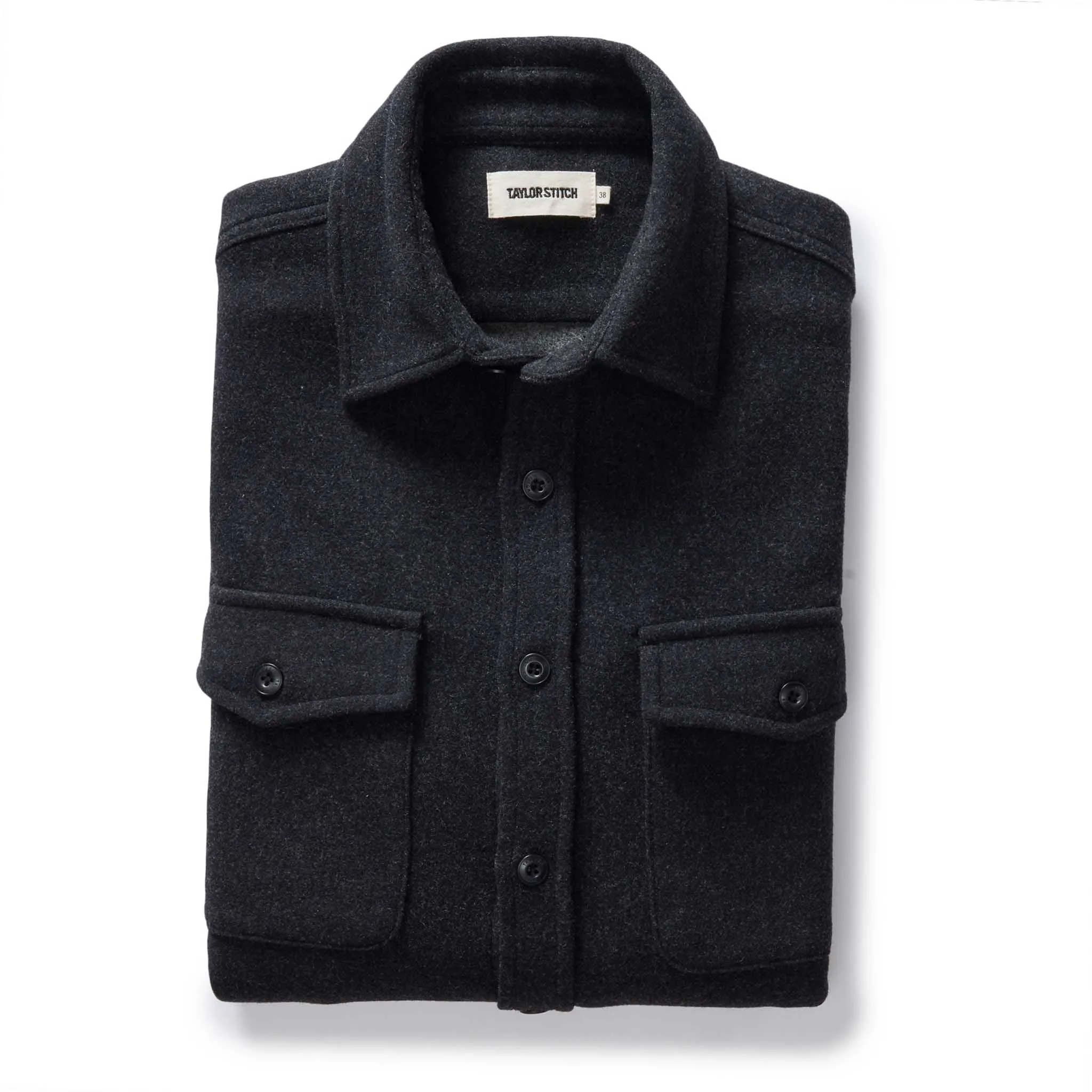 The Maritime Shirt Jacket in Heather Charcoal