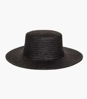 The Take Cover Straw Hat - Black - KIDS