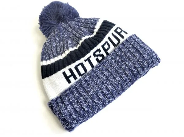 Tottenham Hotspurs New Era blue knitted bobble hat