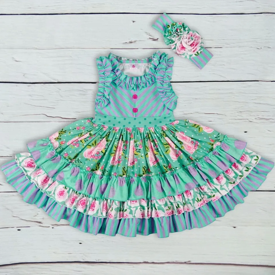 Triple Tiered Ruffle Dress