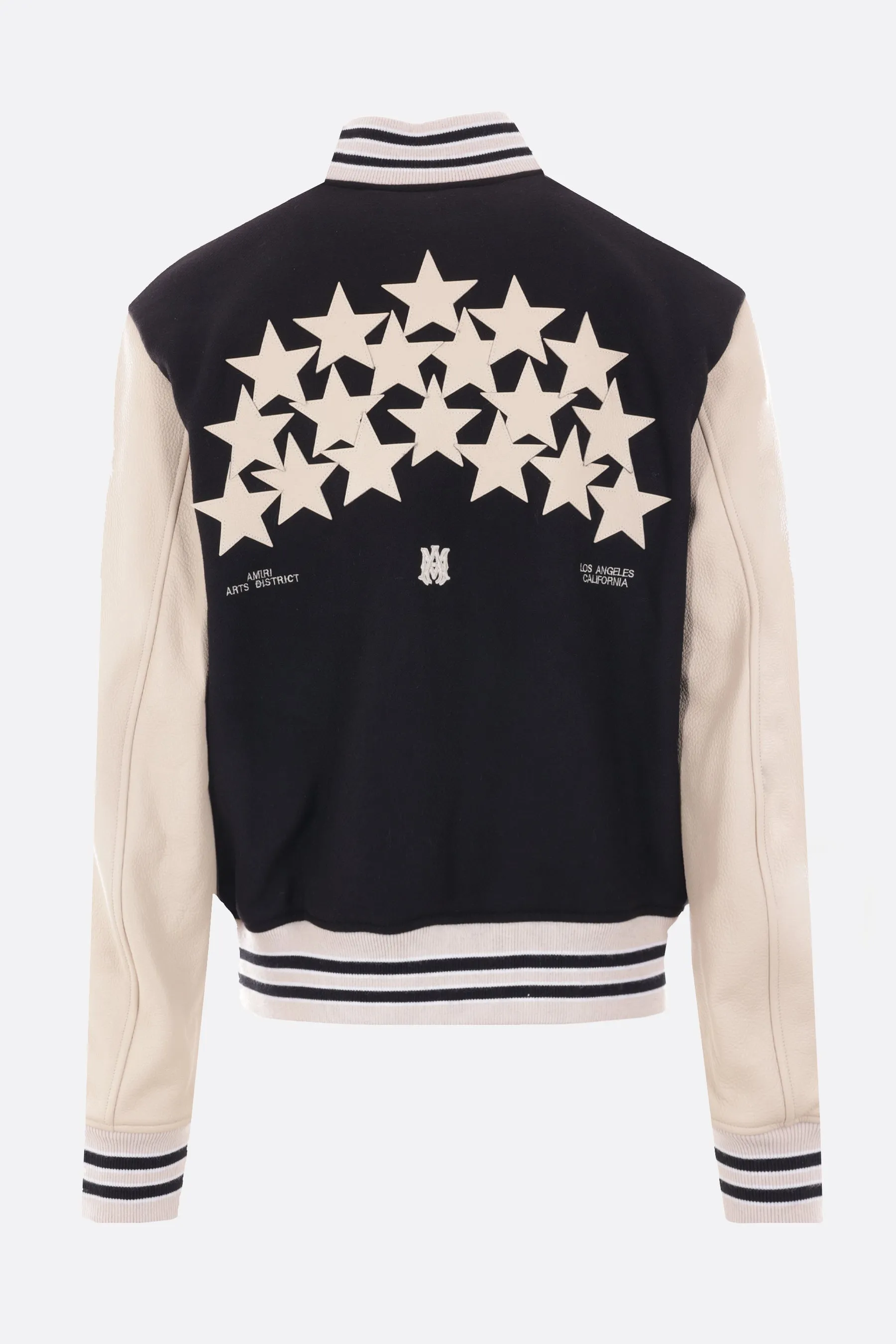 Varsity Stars Wool-Leather Bomber Jacket