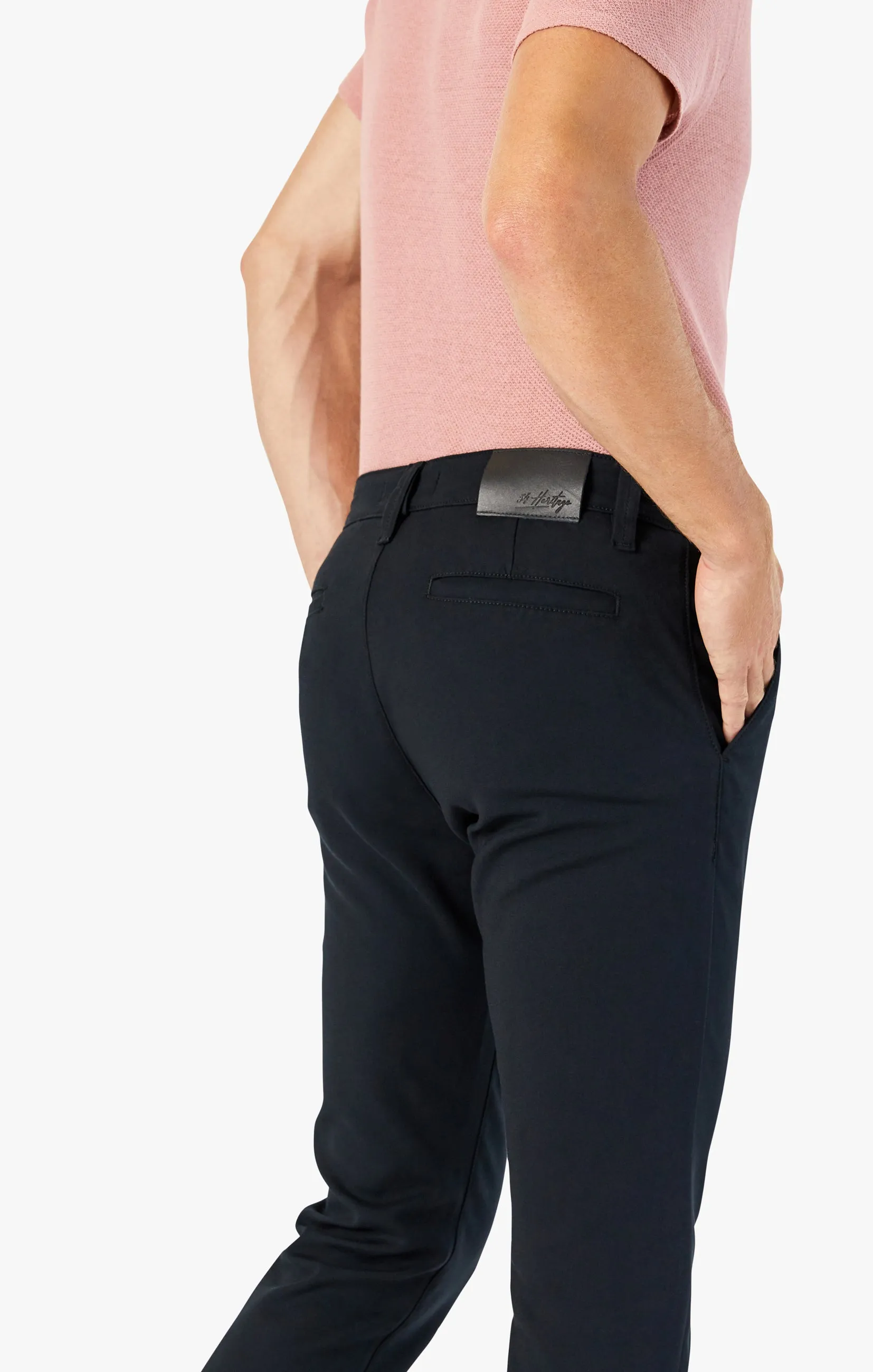 Verona Chino Pants in Black High Flyer