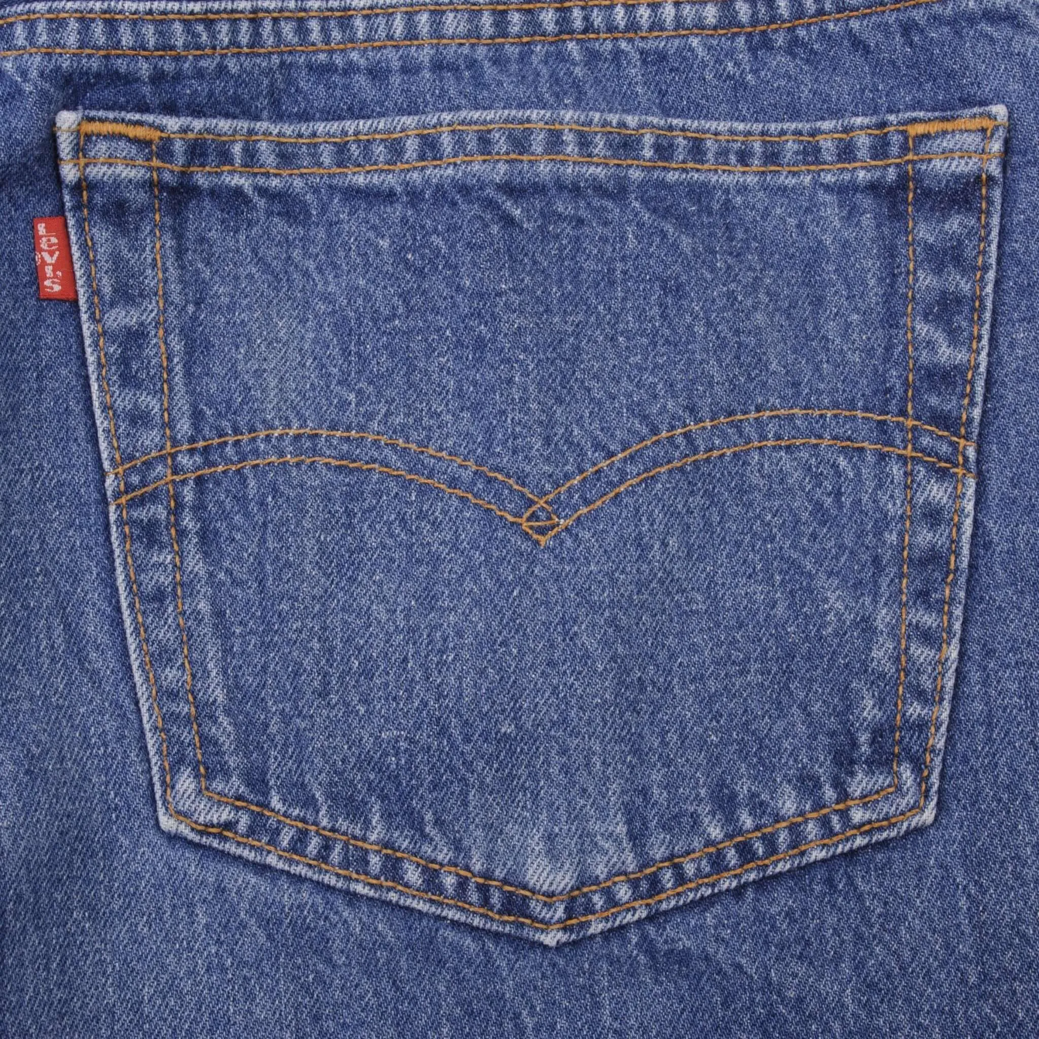 VINTAGE LEVIS 501 JEANS INDIGO 1980S SIZE W37 L30 MADE IN USA