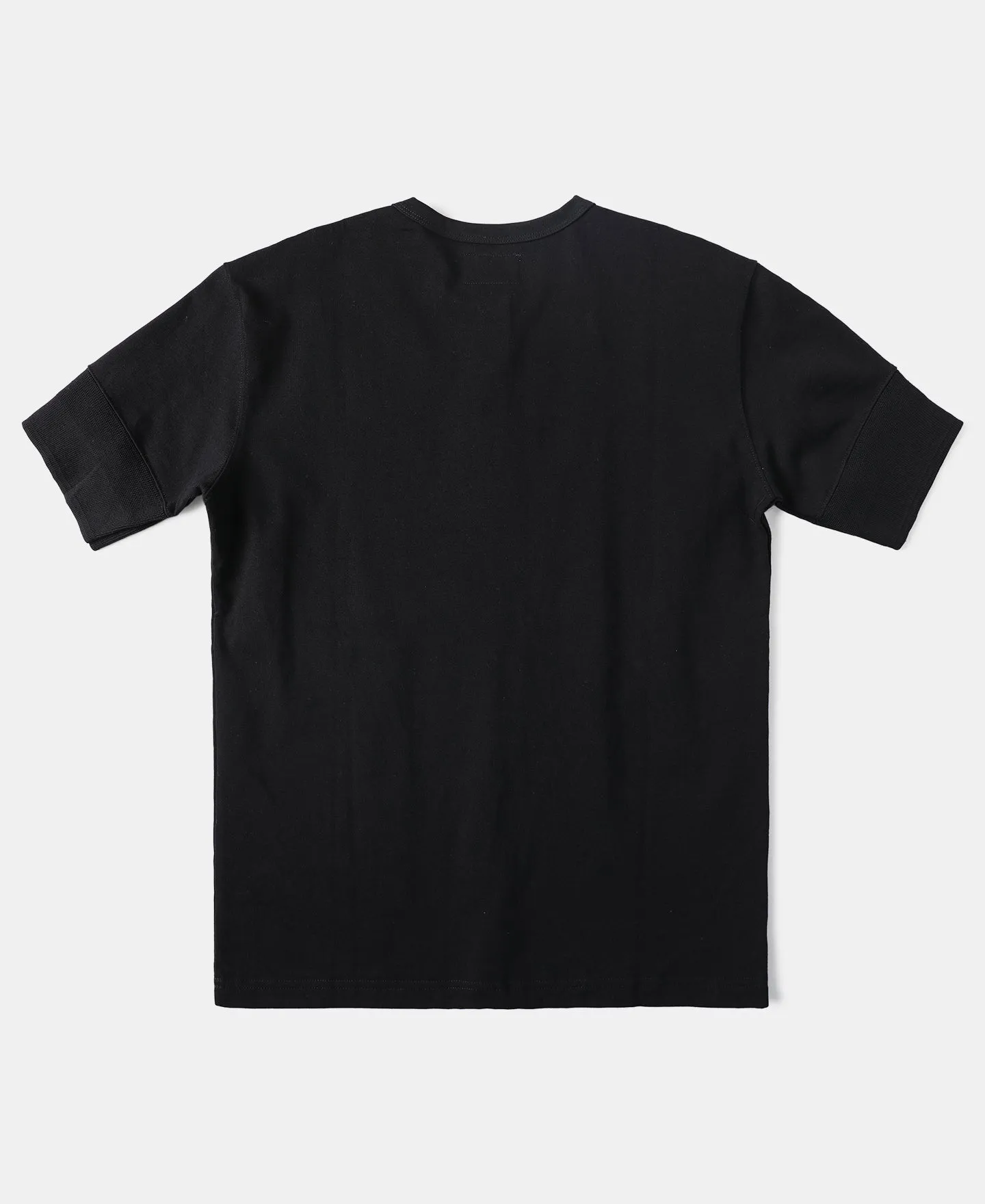 Vintage Short Sleeve Henley T-Shirt - Black