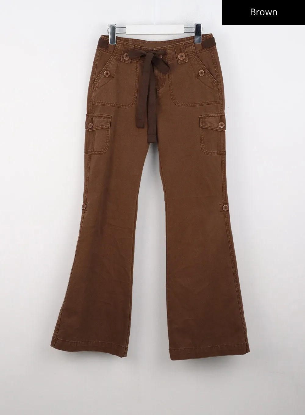 Waist Tie Flared Pants CO319