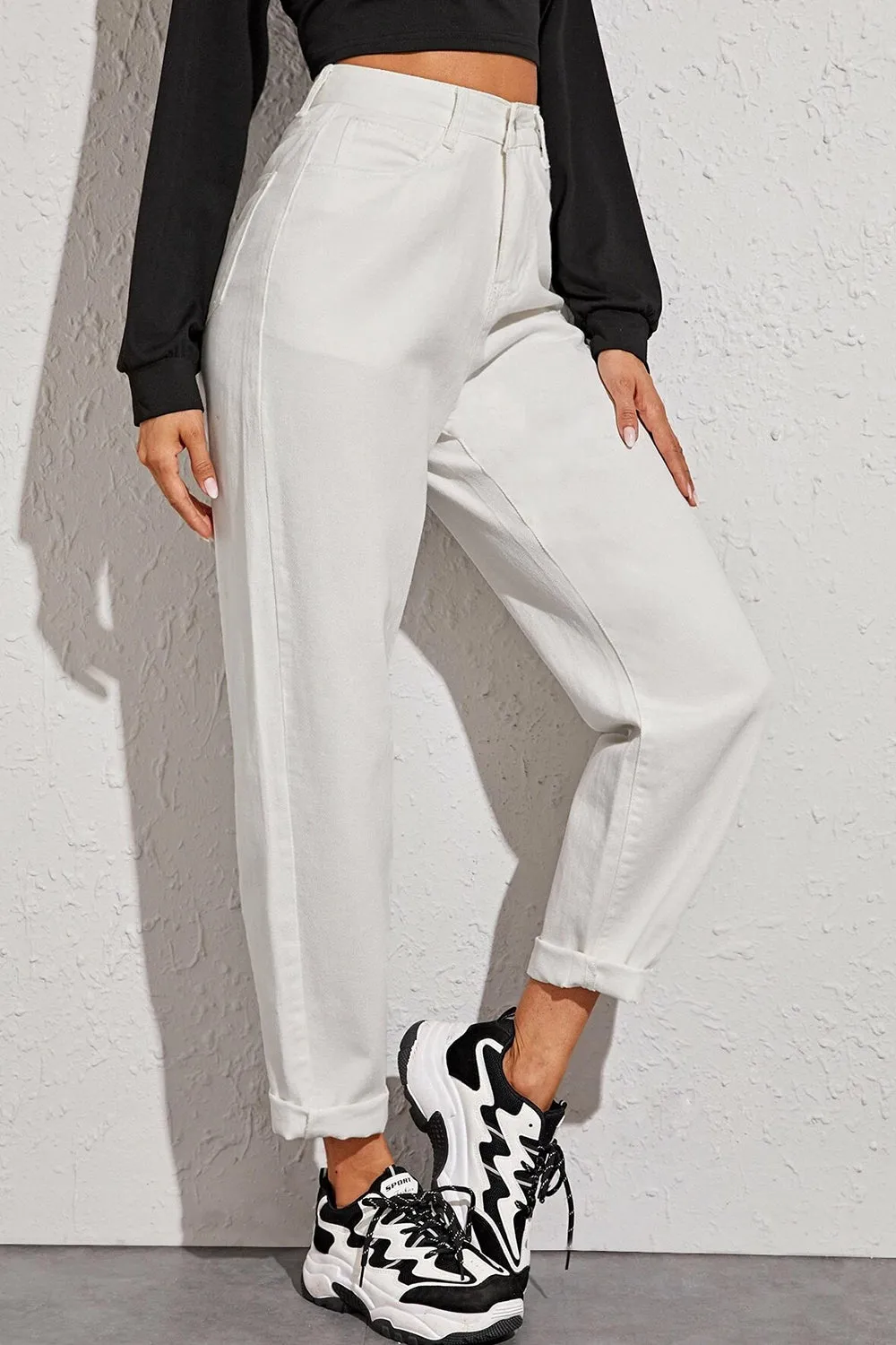 White Casual Pant