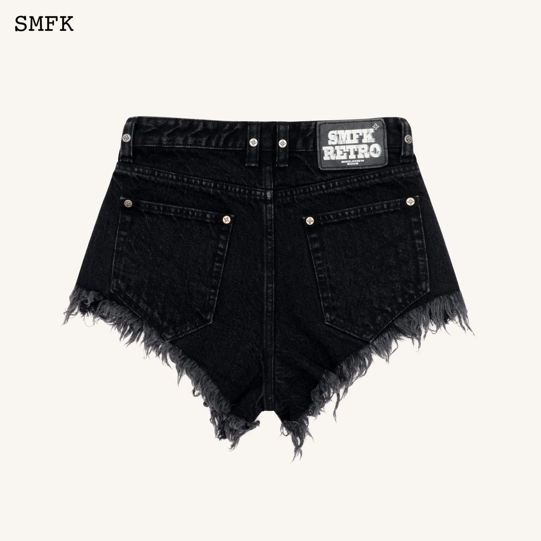 WildWorld Black Stray Shorts Jeans