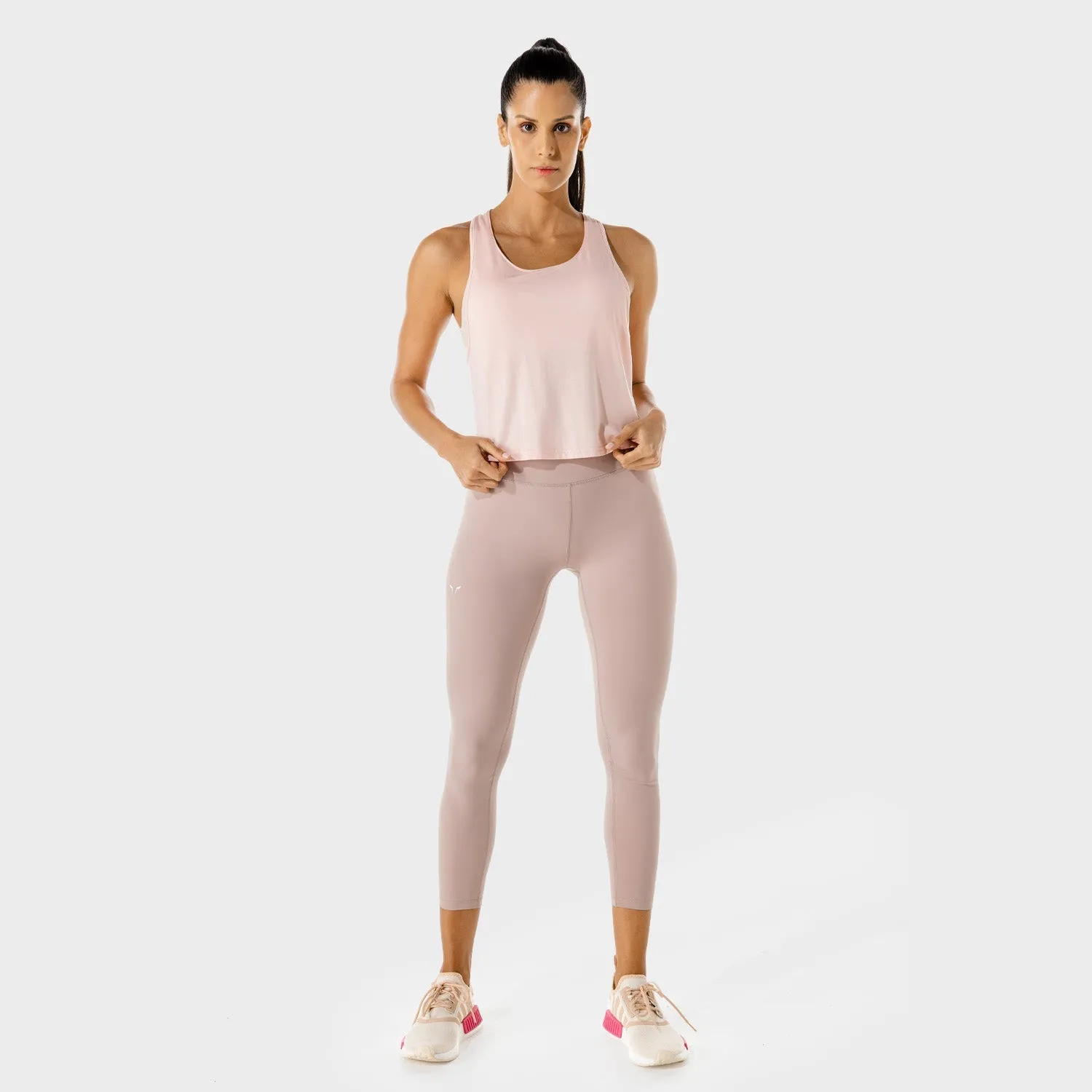 Women's Fitness - Wrap Tank - Peachy Keen Marl