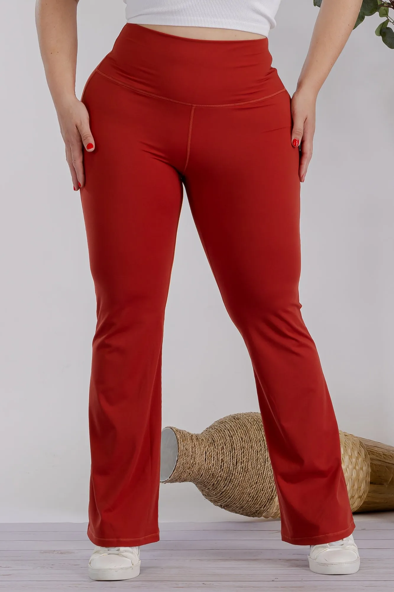 Women's Plus Size Ultra Soft High Waisted Flare Yoga Pants