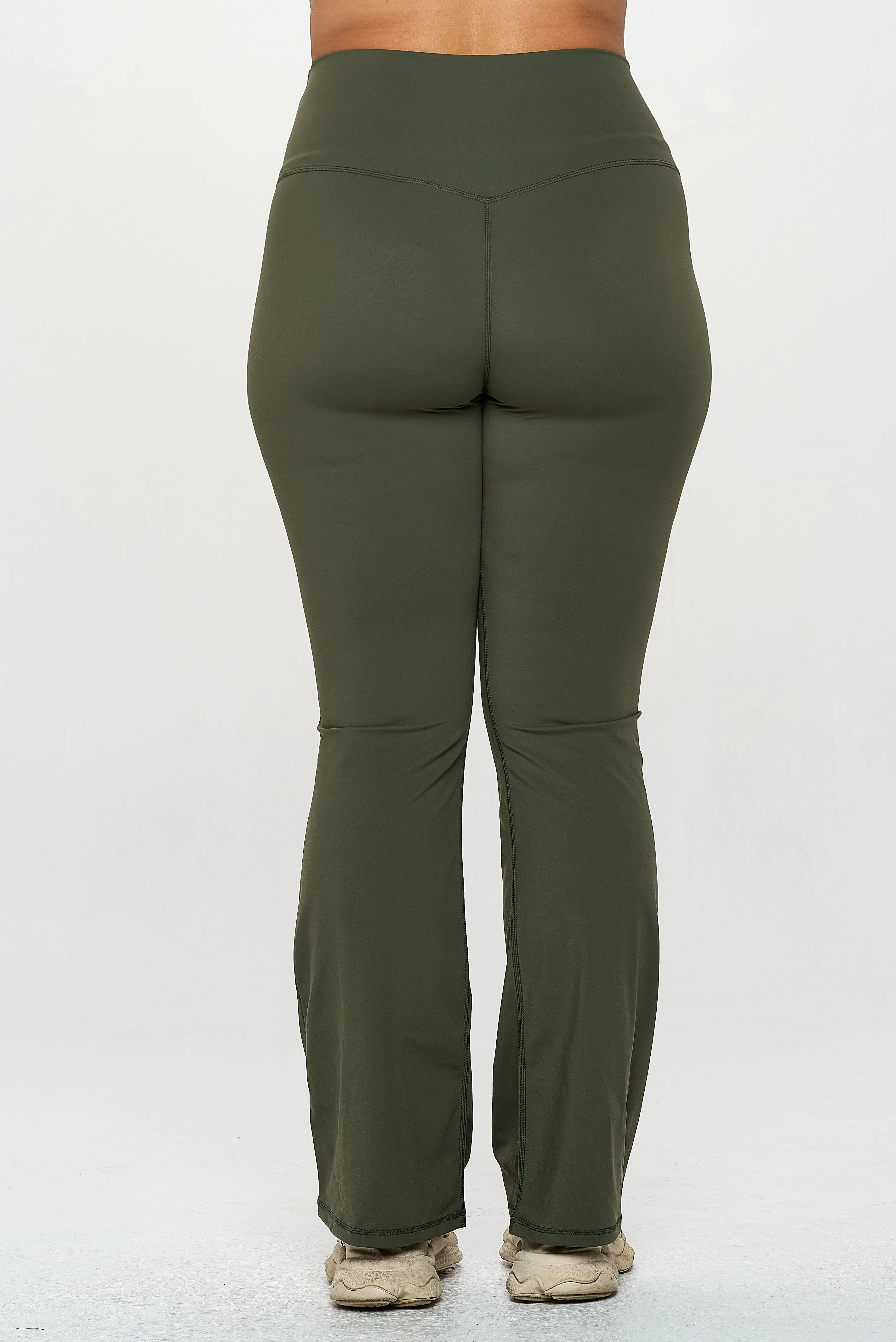 Women's Plus Size Ultra Soft High Waisted Flare Yoga Pants