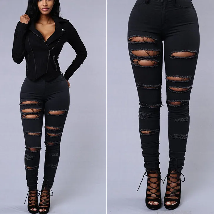 Women's Ripped Jeans Wholesale Womens Clothing N3823120600147