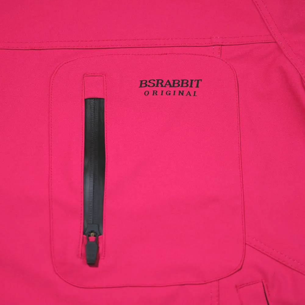 WORK STRETCH 3L HOODED JACKET PINK