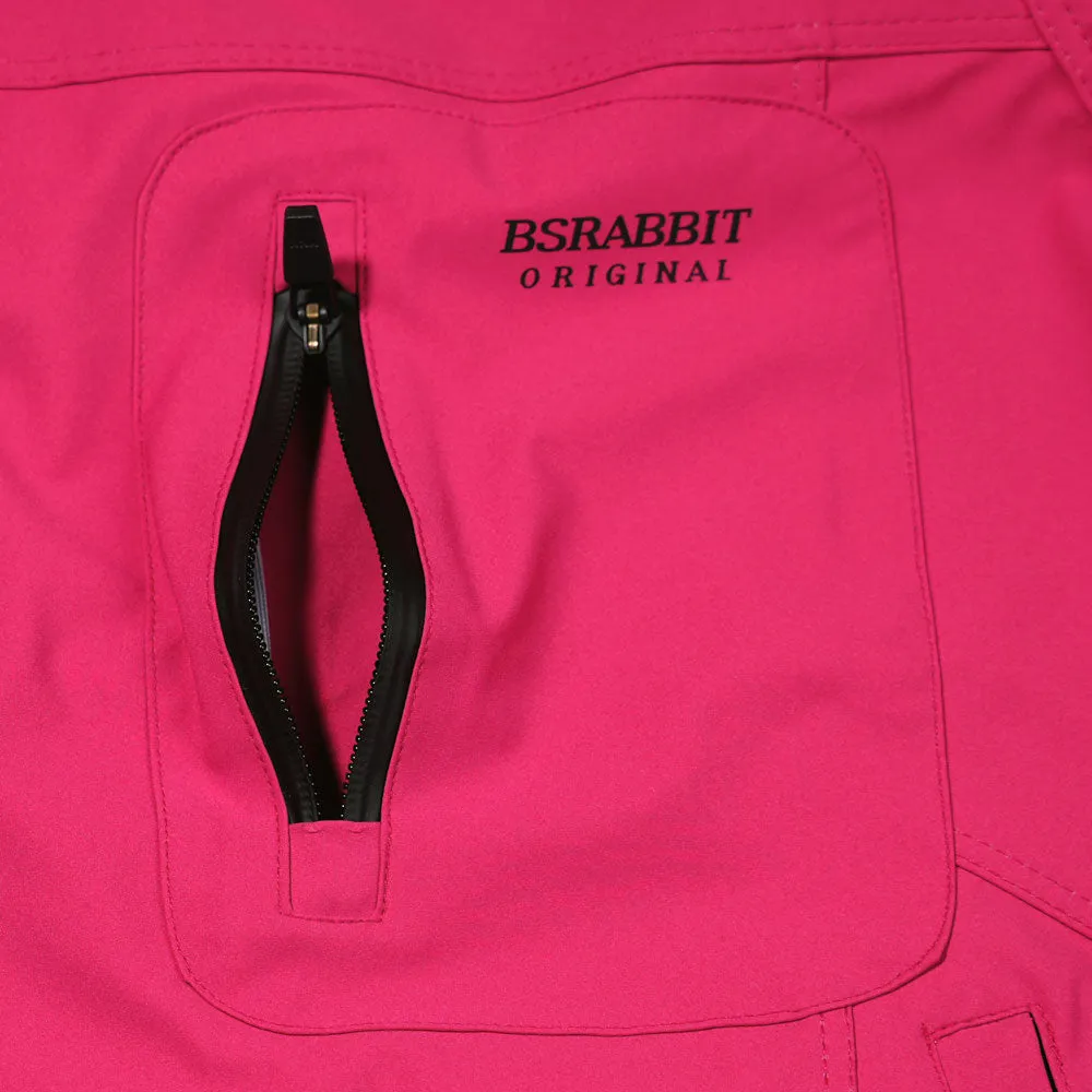 WORK STRETCH 3L HOODED JACKET PINK