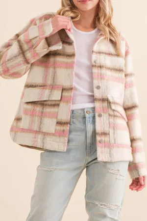 YARN DYED PLAID JACKET